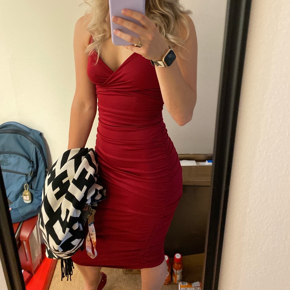 Maroon dress